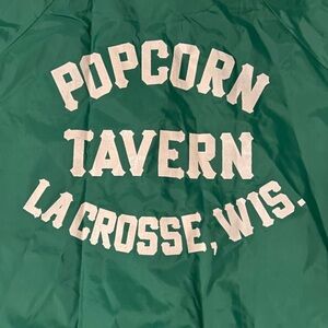 Popcorn Tavern green coach jacket